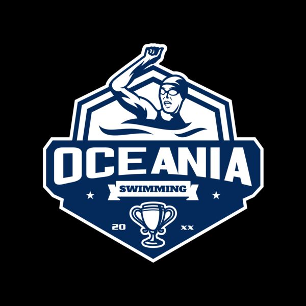 Oceania Swimming logo template Thumbnail